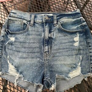 Willow & Root Distressed Denim Cut Off Shorts XS